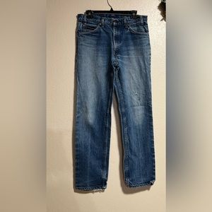 Levi's Mens Jeans Buttons Fly Straight Legs Waist 33”Rise 11” inseam 30”